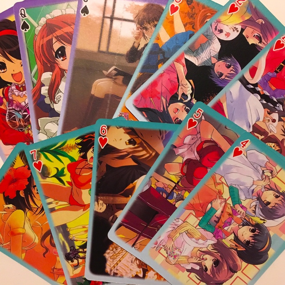The Melancholy of Haruhi Suzumiya Anime Playing Cards